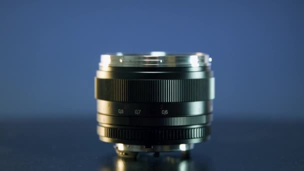 Obiektyw Kamery Obracać Użycie Tła Lub Prezentacji — Wideo stockowe