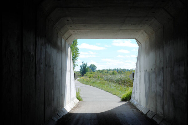 Tunnel on the Central Lakes Trail near Fergus Falls, Minnesota