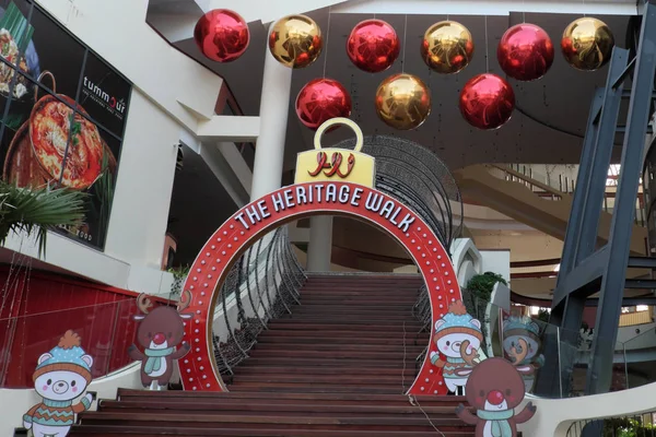 Siem Reap Cambodia December 2018 Decorated New Year Toys Entrance — Stock Photo, Image