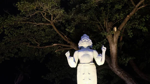 Escultura Uma Divindade Hindu Com Quatro Braços Várias Faces — Fotografia de Stock