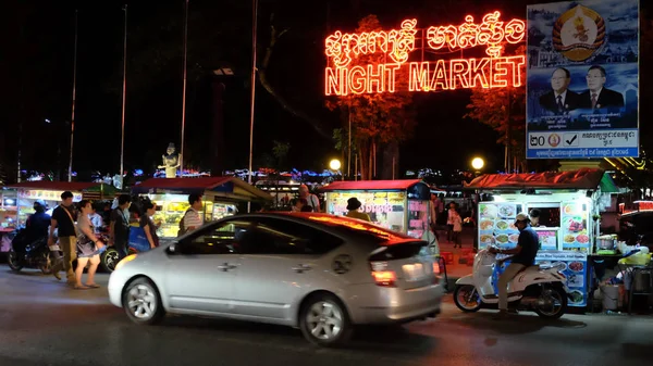 Siem Reap Kambodscha Dezember 2018 Verkehr Auf Den Straßen Der — Stockfoto