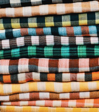 renkli havlu, Bebek bezi, katlanmış Tekstil, bir arka plan olarak bez