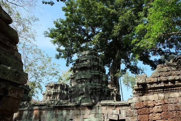 Alter Steinturm Einer Verlassenen Tempelanlage Südostasien Architektonisches Erbe Des Khmer — Stockfoto