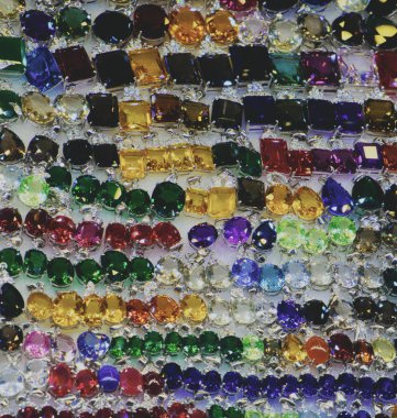 parlak ucuz kadın bijouterie, takı, parlak cam, arka plan