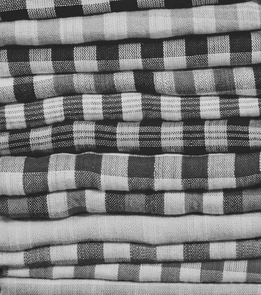 Serviettes Colorées Couches Textiles Pliés Tissu Comme Fond — Photo