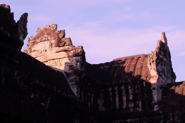 Fragment Ancient Stone Temple Cambodia Ancient Architecture Southeast Asia Abandoned — Stock Photo, Image