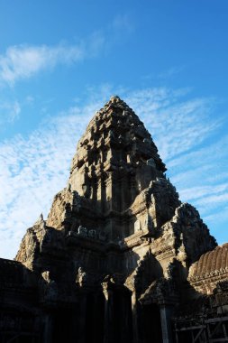 Siem Reap, Kamboçya Angkor Wat Merkez Kulesi. Antik Khmer mimari sanatı.