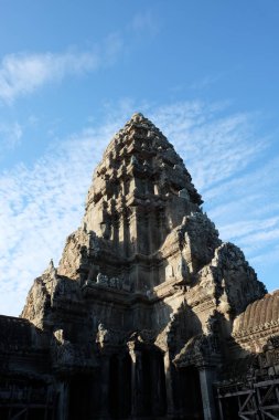 Siem Reap, Kamboçya Angkor Wat Merkez Kulesi. Antik Khmer mimari sanatı.
