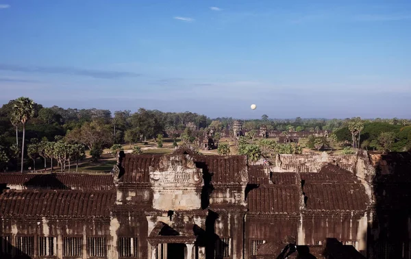 Фрагмент Старовинного Індуїстського Храму Лісах Камбоджі Покинута Будівля Лісі — стокове фото