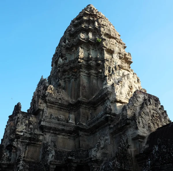 Centrala Tornet Angkor Wat Siem Reap Kambodja Den Arkitektoniska Konsten — Stockfoto