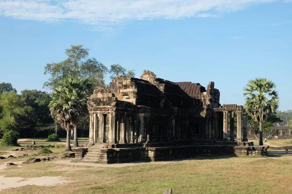 Verfallenes Gebäude Des Tempelkomplexes Angkor Kambodscha Die Mittelalterliche Architektur Der — Stockfoto