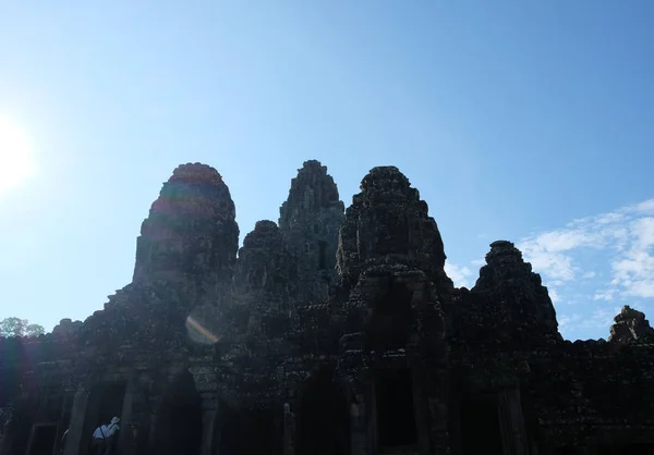 Monumentala Forntida Tempel Bayon Kambodja Medeltida Tempel Indokina Arkitektonisk Konst — Stockfoto