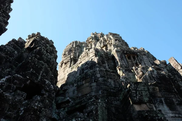 Монументальний Старовинний Храм Байон Камбоджі Середньовічний Храм Індокитаї Архітектурне Мистецтво — стокове фото
