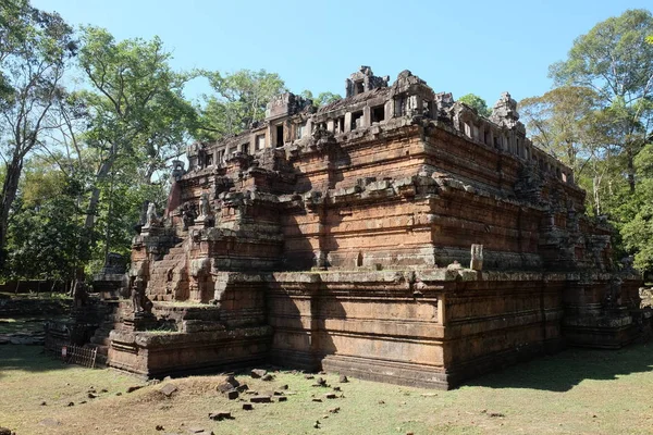 Antigo Templo Khmer Phimeanakas Palácio Hindu Dos Deuses Pirâmide Civilização — Fotografia de Stock