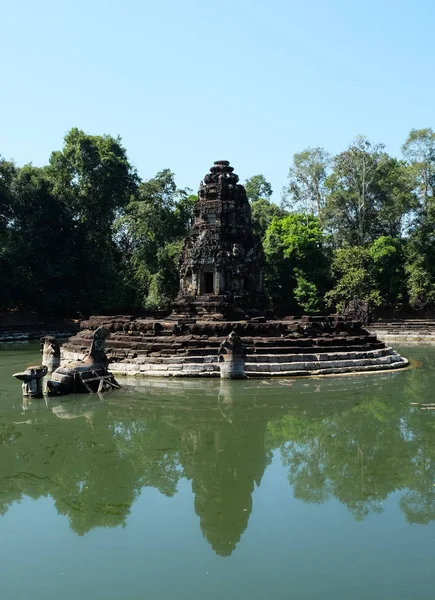 Preah Neak Pean Siem Reap Camboya Templo Budista Antiguo Hospital — Foto de Stock