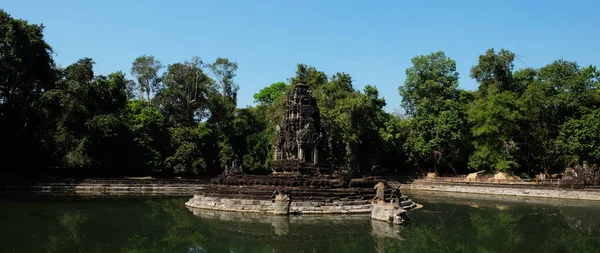 Preah Neak Pean Siem Reap Cambodia Буддийский Храм Конца Xii — стоковое фото