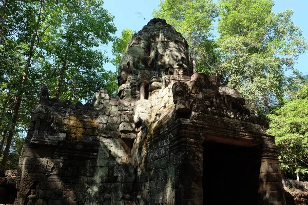 Uralter Khmer Tempel Wald Baufälliges Baudenkmal Touristenattraktion — Stockfoto