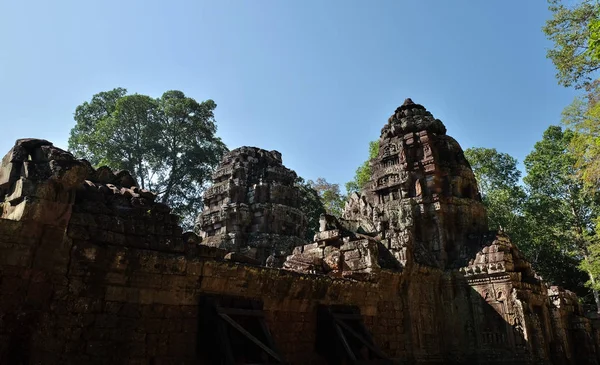 Ókori Khmer Templom Erdőben Építészet Dilapidált Műemléke Turisztikai Attrakciók — Stock Fotó