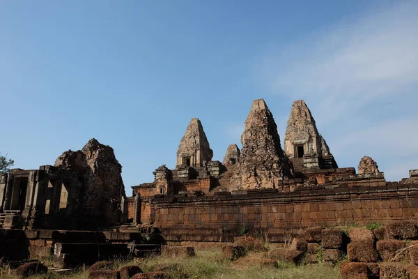 Vechiul Templu Khmer Din Pre Rup Ruinele Clădirilor Medievale Atracție — Fotografie, imagine de stoc