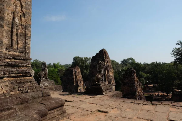 Древний Кхмерский Храм Предрупа Руины Средневековых Зданий Достопримечательности — стоковое фото