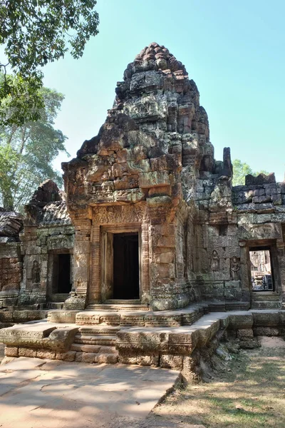 Det Medeltida Templet Som Ruinerna Ett Gammalt Tempel Indokina — Stockfoto