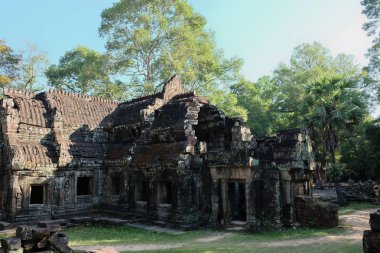 Banteay Kdei ortaçağ Khmer tapınağı. Mimari cazibe. Antik bina.