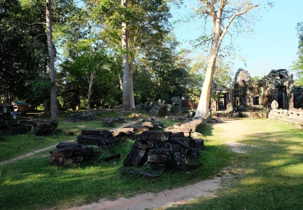 Руины Зданий Камбодже Заброшенные Здания — стоковое фото