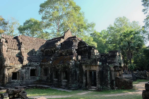 Banteay Kdei ortaçağ Khmer tapınağı. Mimari cazibe. Antik bina.