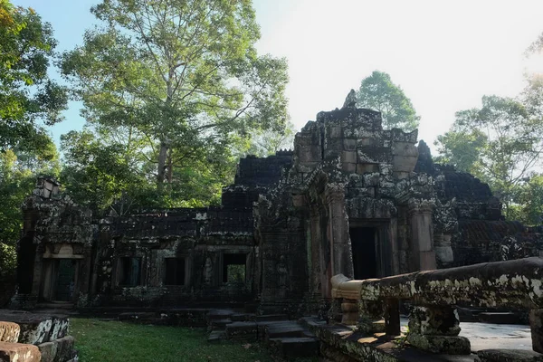 Banteay Kdei ortaçağ Khmer tapınağı. Mimari cazibe. Antik bina.