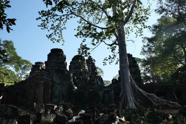Det Medeltida Khmer Templet Banteay Kdei Arkitektonisk Attraktion Den Gamla — Stockfoto