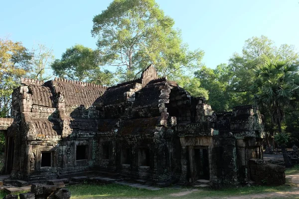 Templo Jemer Medieval Banteay Kdei Atracción Arquitectónica Antiguo Edificio — Foto de Stock