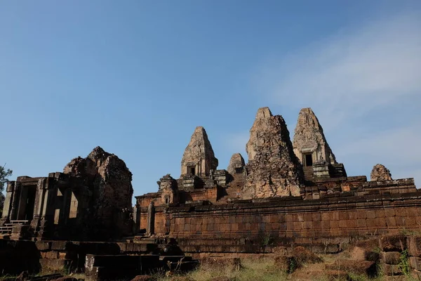 Vechiul Templu Khmer Din Pre Rup Ruinele Clădirilor Medievale Atracție — Fotografie, imagine de stoc