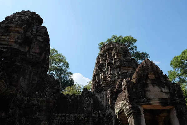 Medeltida Nedgångna Byggnad Indokina Ruinerna Ett Gammalt Hinduiskt Tempel — Stockfoto