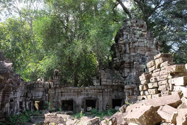 Det Medeltida Khmer Templet Preah Khan Medeltida Ruiner Skogen — Stockfoto