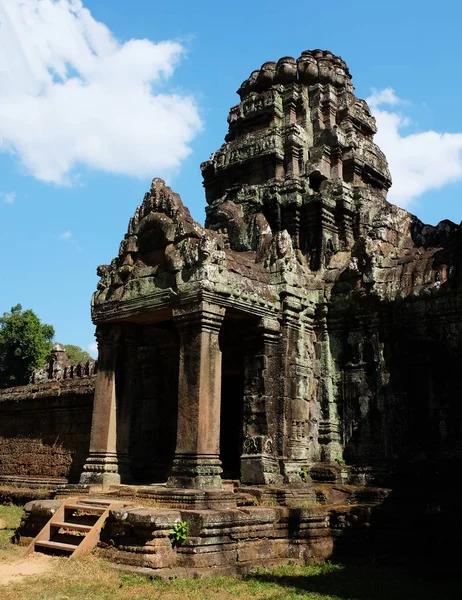 Mittelalterliches Heruntergekommenes Gebäude Indochina Die Ruinen Eines Alten Hinduistischen Tempels — Stockfoto