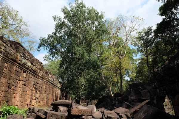 Las Ruinas Edificios Medievales Piedra Camboya Edificios Antiguos Dilapidados — Foto de Stock