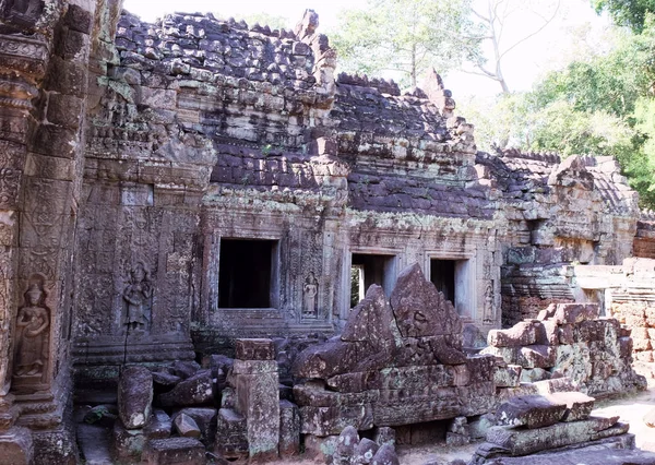 Les Ruines Ancien Complexe Temple Preah Khan Dans Jungle Cambodge — Photo