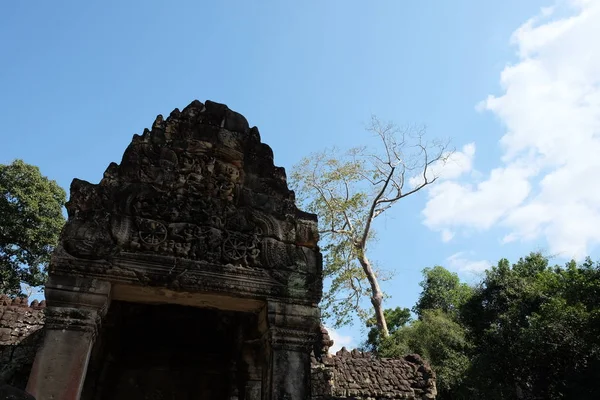 Det Medeltida Khmer Templet Preah Khan Medeltida Ruiner Skogen — Stockfoto