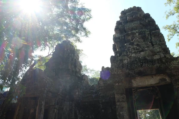Templo Medieval Khmer Preah Khan Ruínas Medievais Floresta — Fotografia de Stock