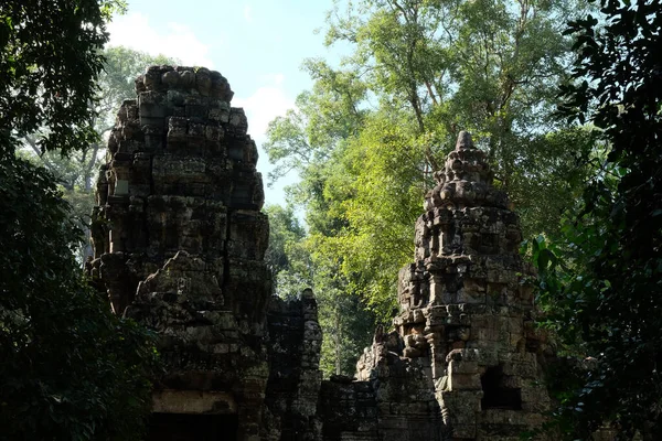 Det Medeltida Khmer Templet Preah Khan Medeltida Ruiner Skogen — Stockfoto