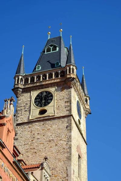 Prague Czech Republic October 2019 Town Hall Tower Old Town — Stock Photo, Image