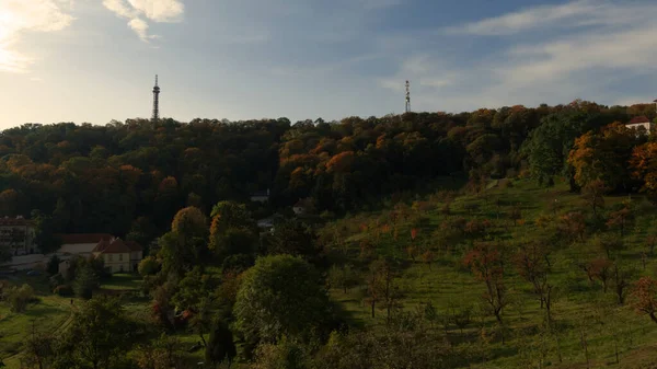 Praga Petrin Park Autunno Paesaggio Autunno — Foto Stock