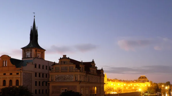 Ősi Európai Házak Prágában Városkép — Stock Fotó