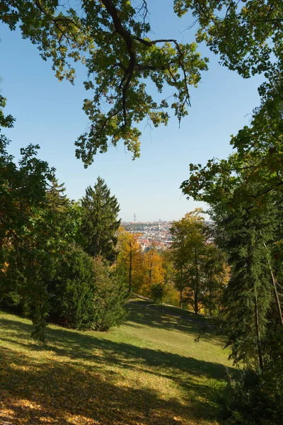 Parque Praga Paisaje Otoñal — Foto de Stock