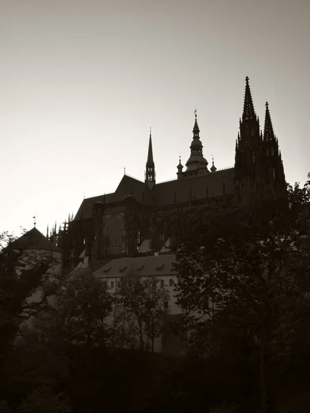 Vista Catedral San Vito Desde Foso Los Ciervos Monocromo —  Fotos de Stock