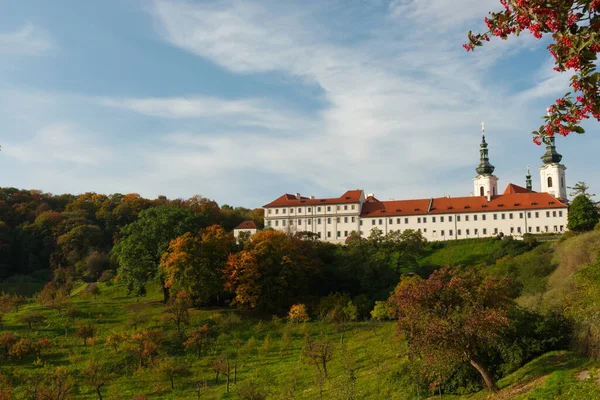 Strahov Monastery Fall Day Autumn Landscape — Stock Photo, Image