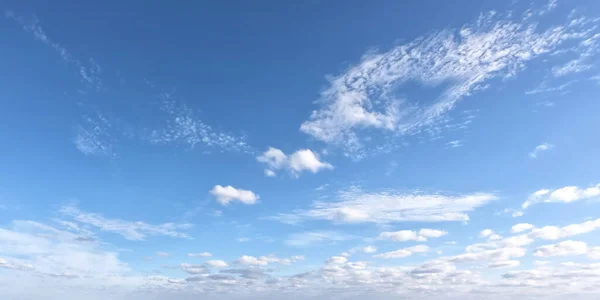 Nubes Blancas Sobre Cielo Azul Como Fondo Clima Soleado — Foto de Stock