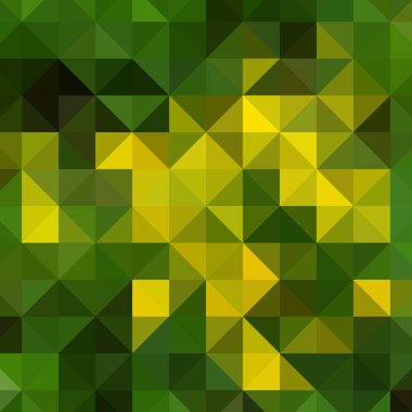 Çok renkli dikdörtgen piksel arkaplan. Çok renkli üçgenlerden oluşan doku..