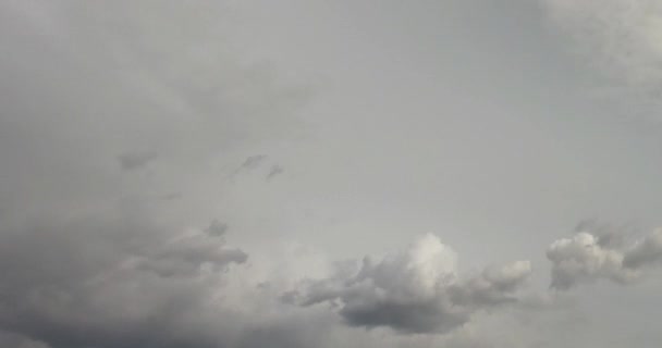 Chmurne Niebo Przed Burzą Chmury Czas Upływa — Wideo stockowe