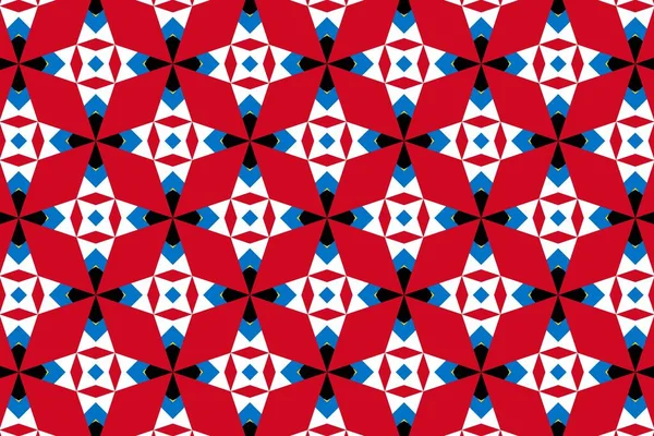 Einfaches Geometrisches Muster Den Farben Der Nationalflagge Von Antigua Und — Stockfoto